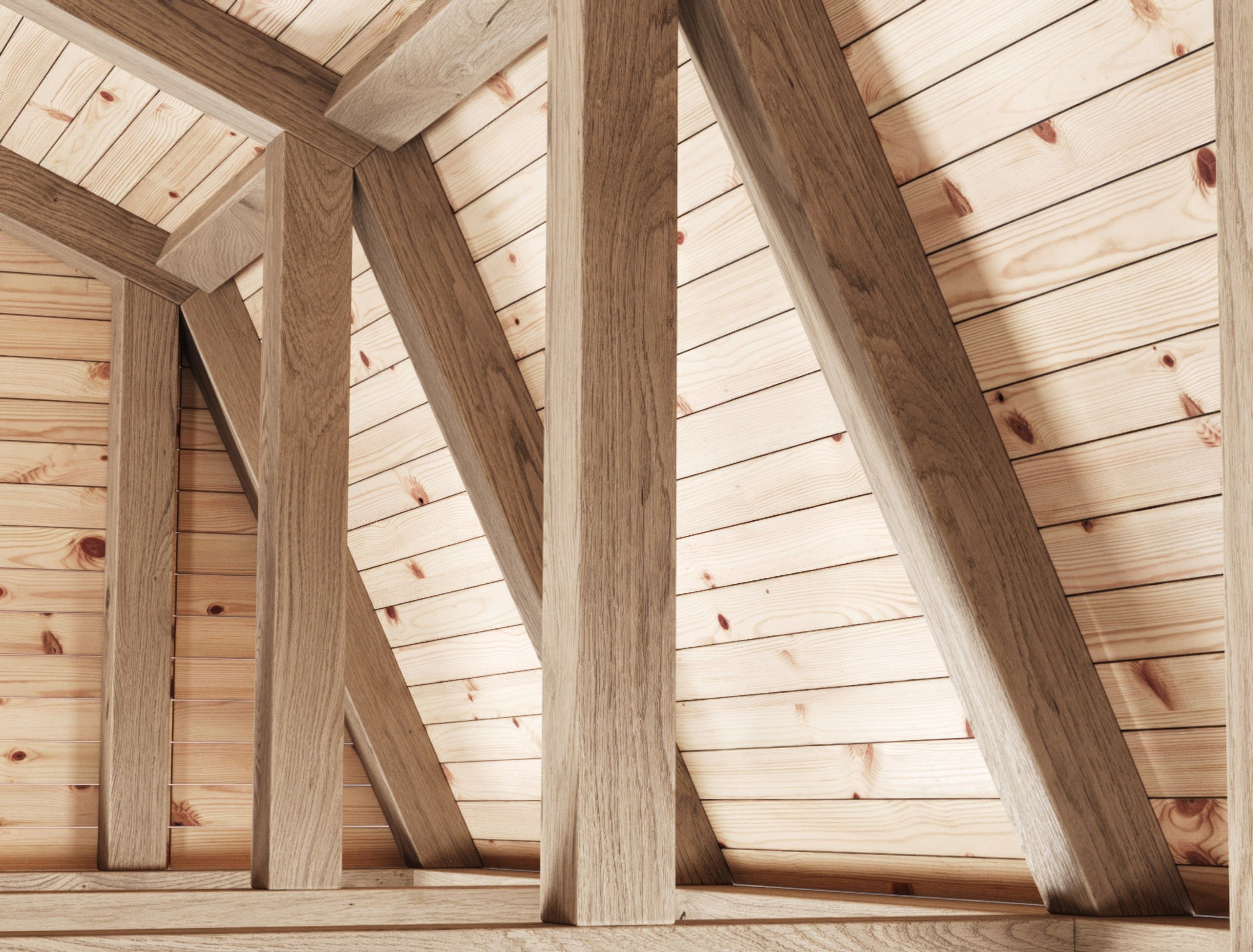 Wooden Ceiling V14  3D model_9