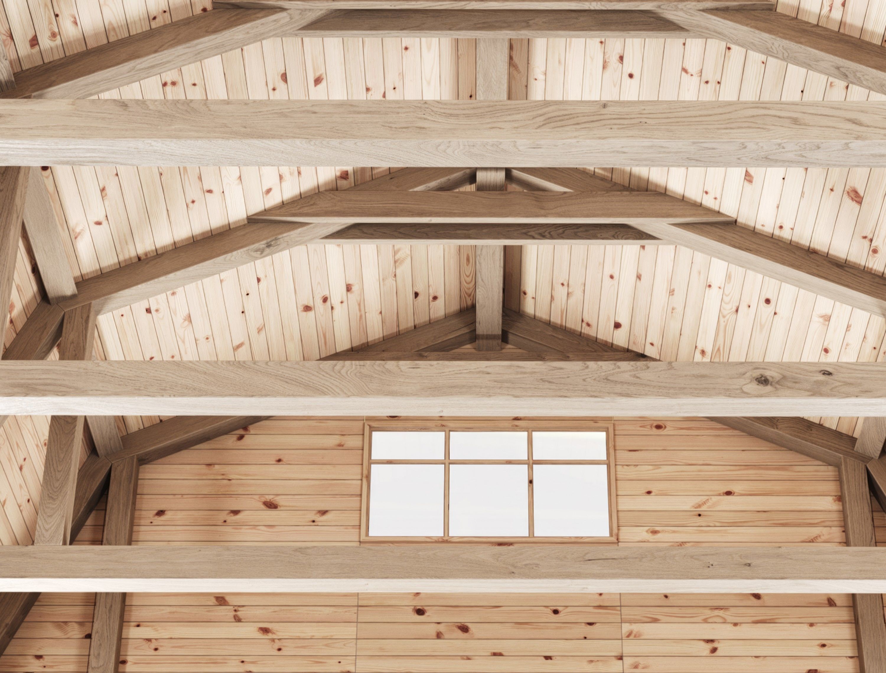 Wooden Ceiling V14  3D model_5