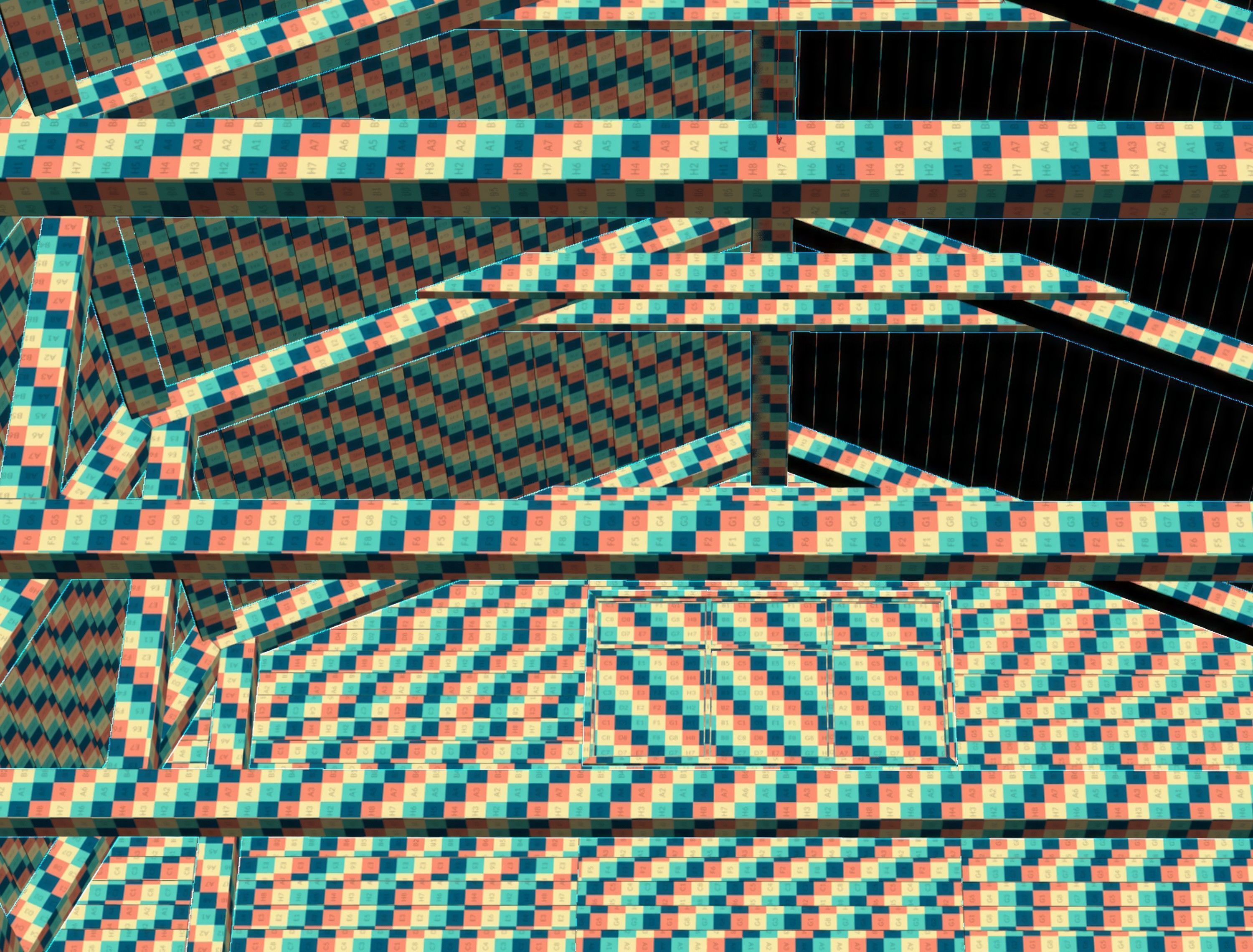 Wooden Ceiling V14  3D model_11