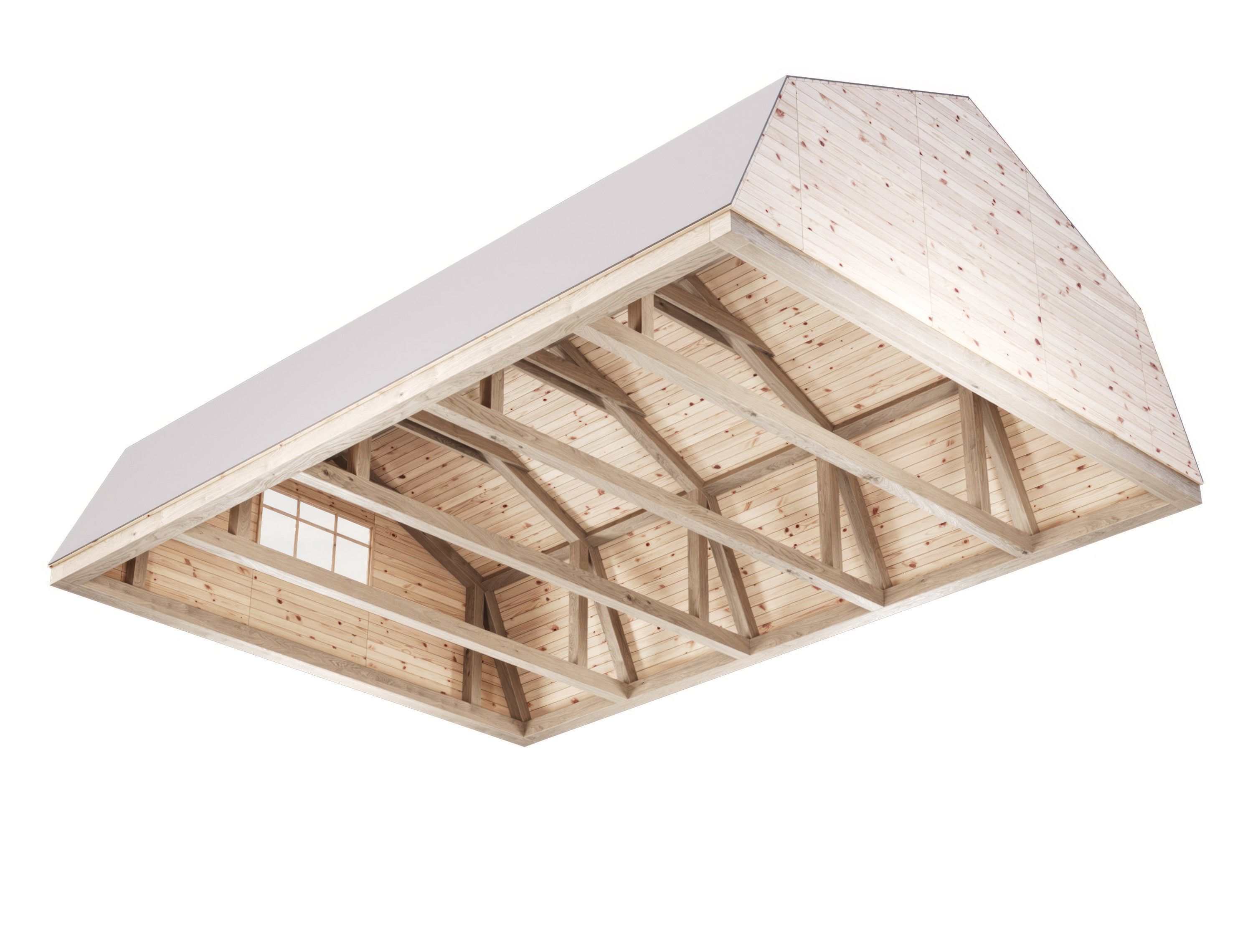 Wooden Ceiling V14  3D model_8