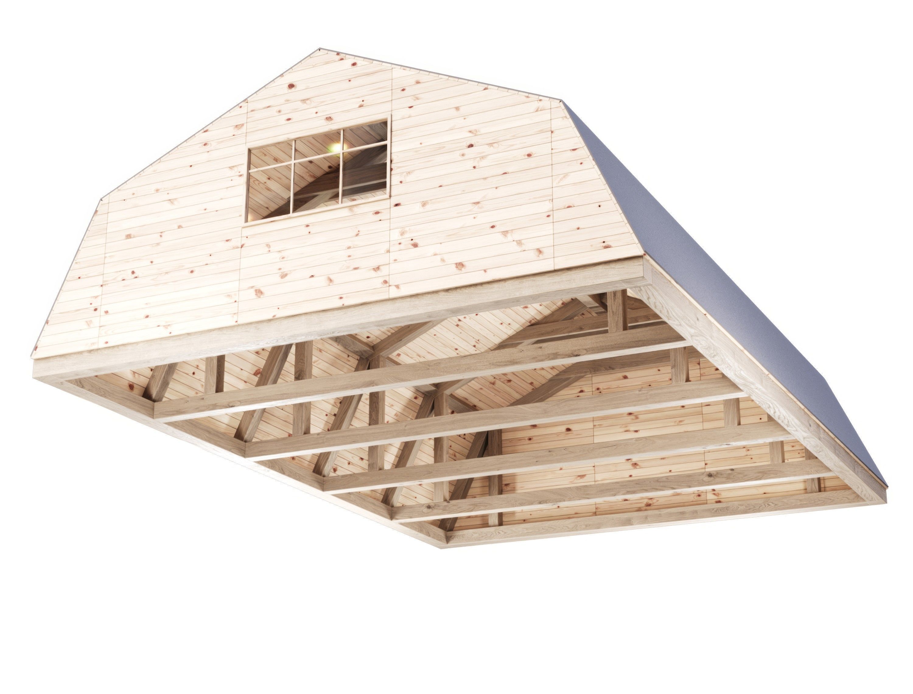 Wooden Ceiling V14  3D model_6