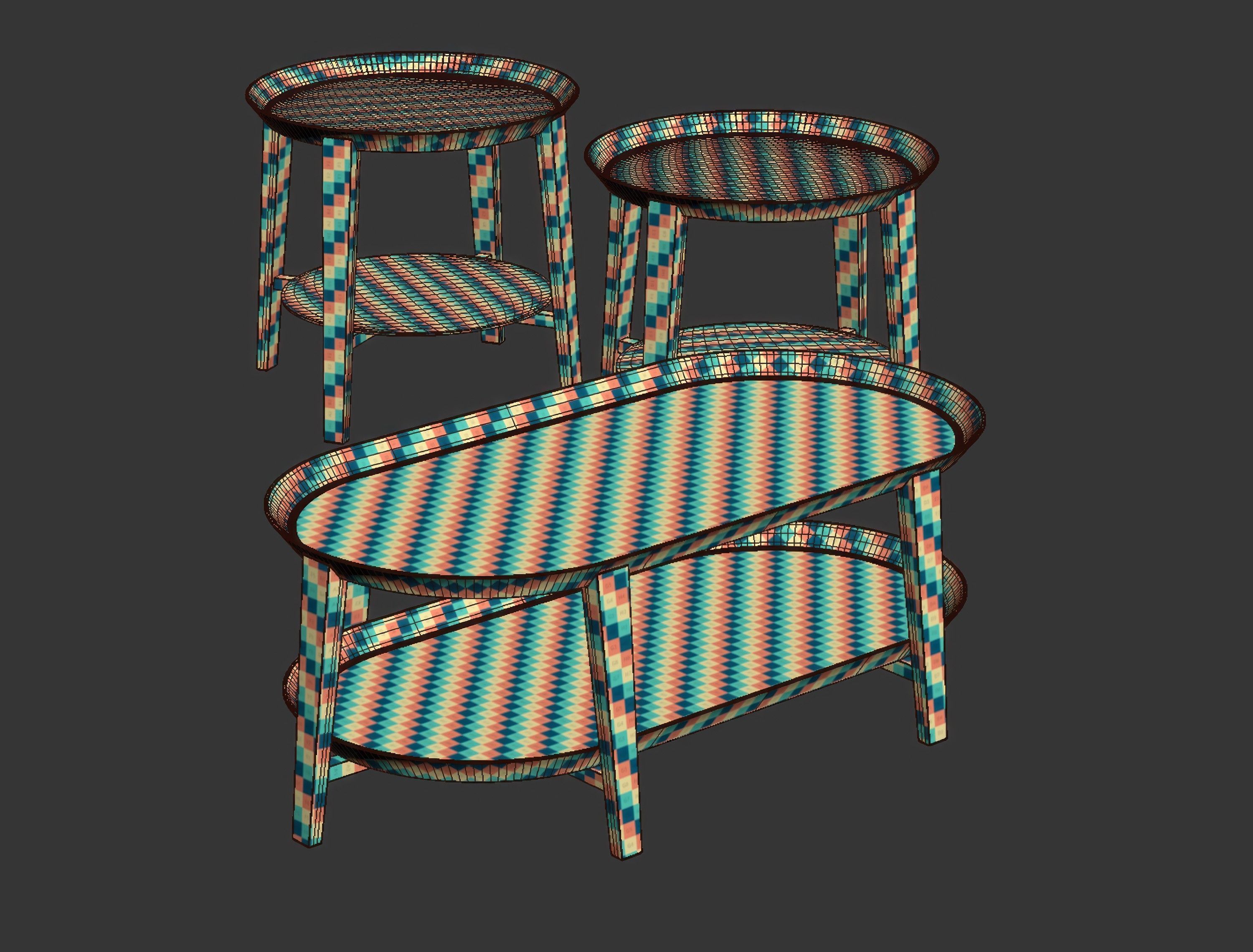 Blick Coffee Tables  3D model_9