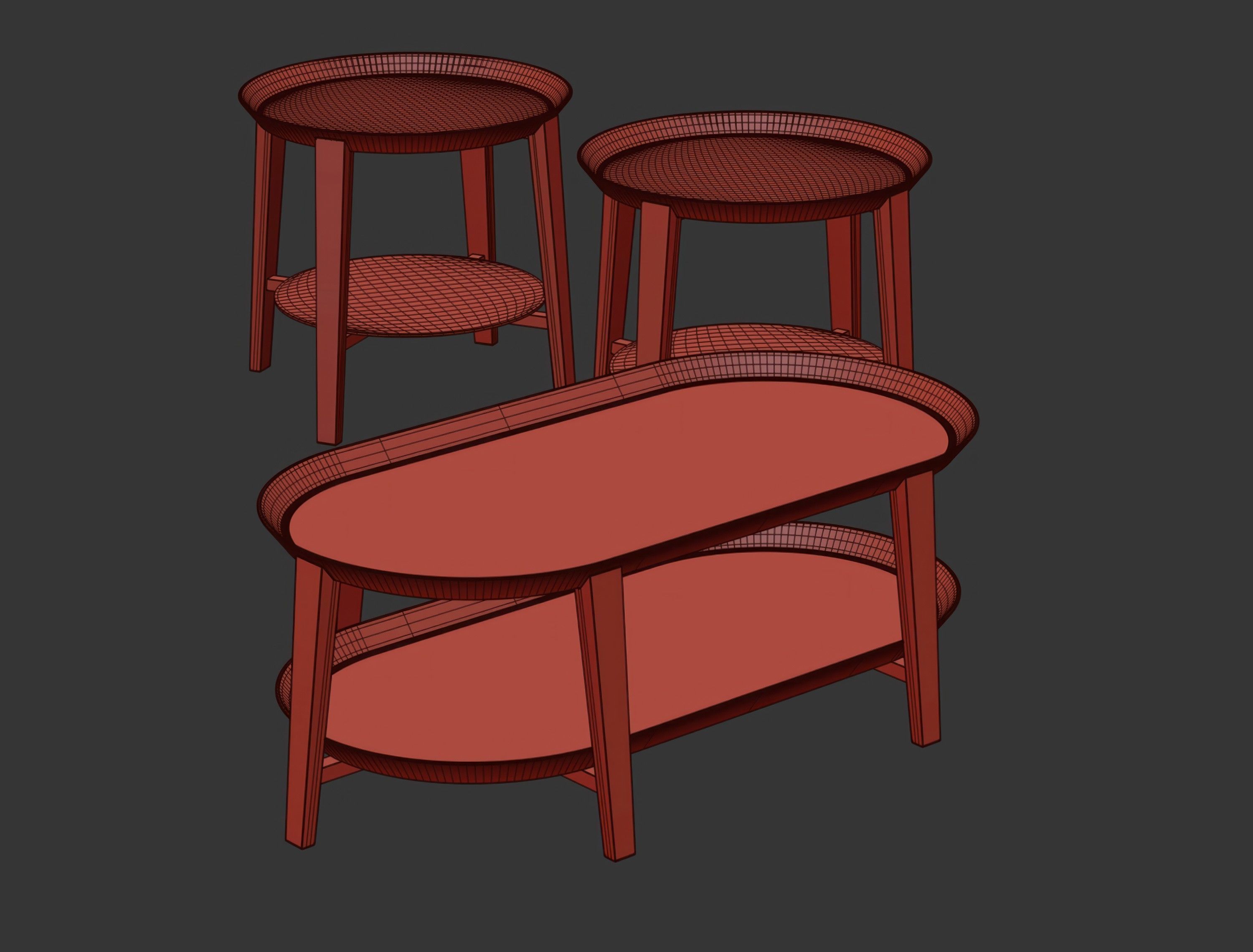 Blick Coffee Tables  3D model_7