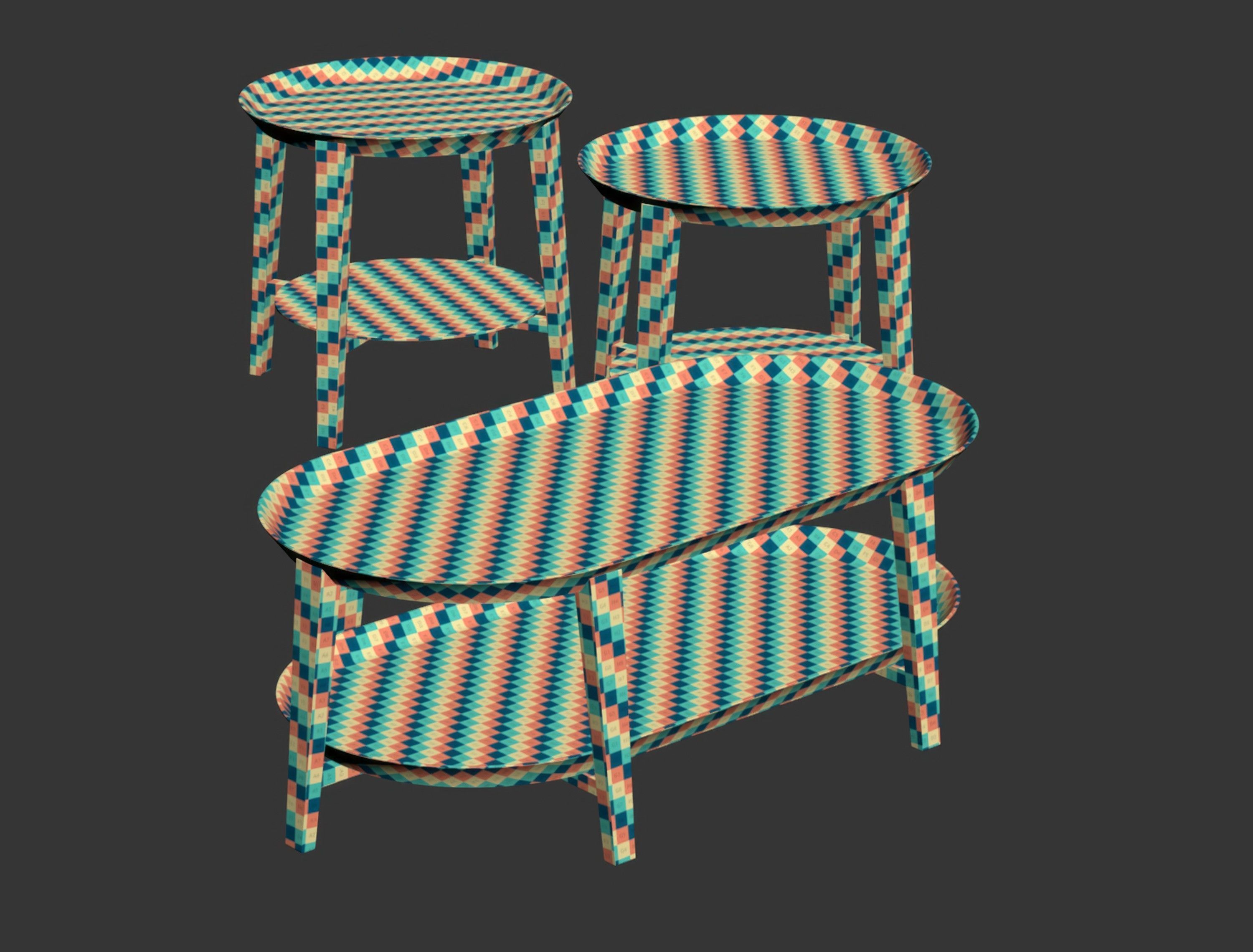 Blick Coffee Tables  3D model_8