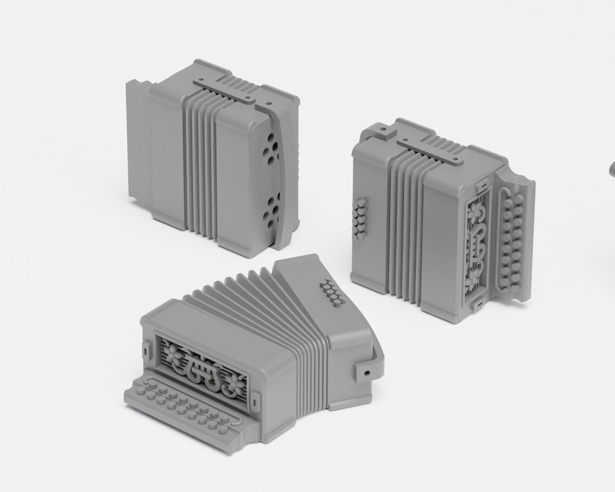 Musical Instruments Pack - 1-35 diorama accessories supported 3D print model_2