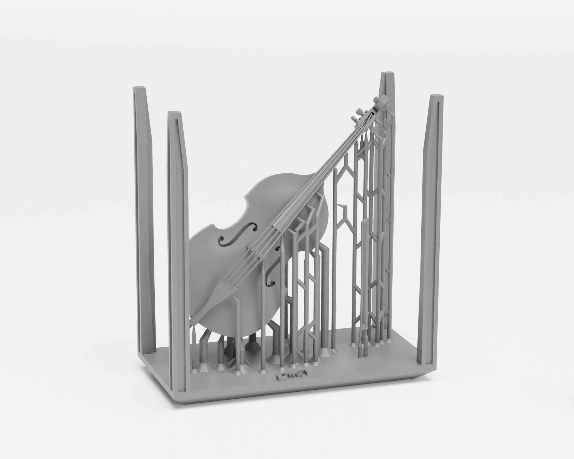 Musical Instruments Pack - 1-35 diorama accessories supported 3D print model_10