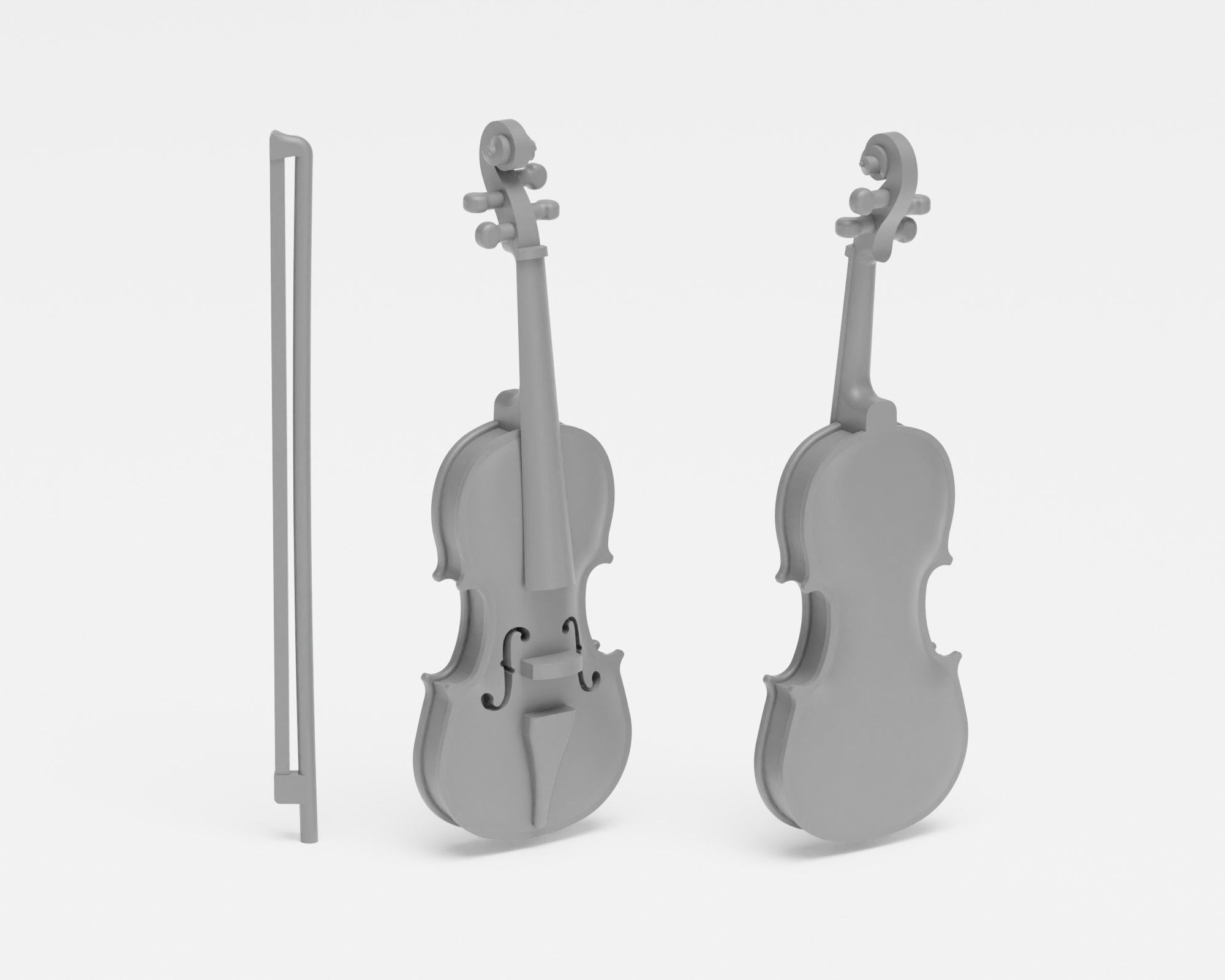 Musical Instruments Pack - 1-35 diorama accessories supported 3D print model_7