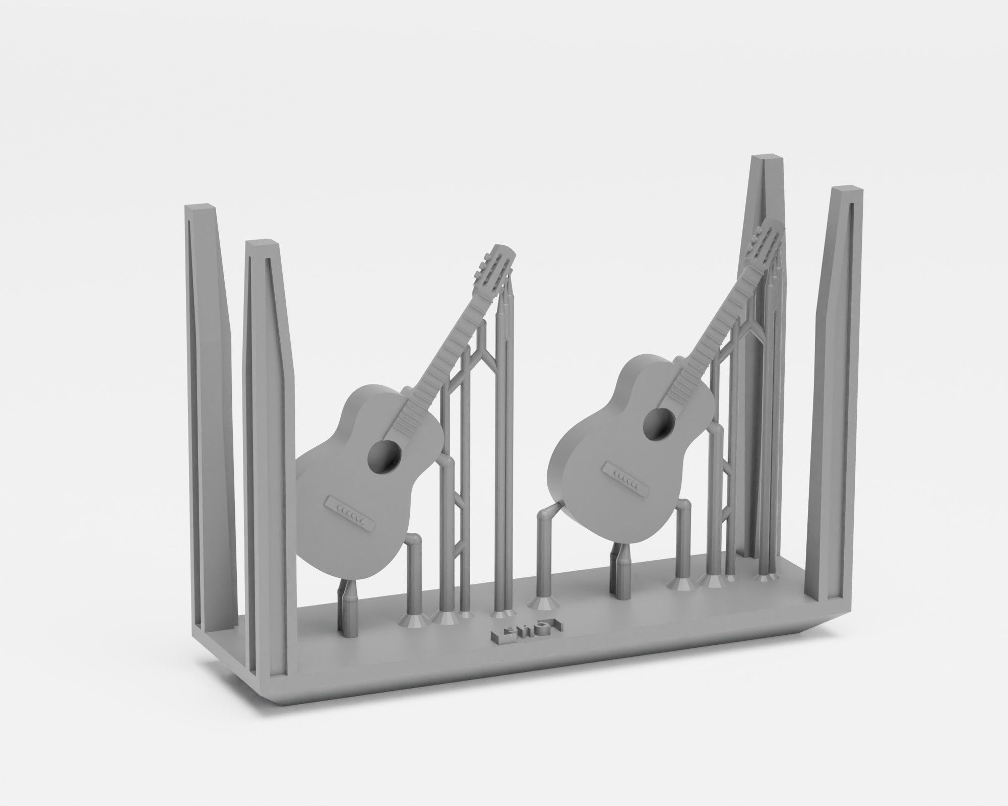 Musical Instruments Pack - 1-35 diorama accessories supported 3D print model_9