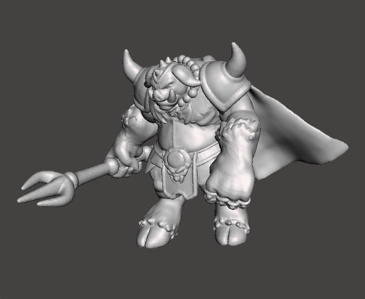 GANON MONSTER MINIATURE MODEL FOR FANTASY GAMES RPG AND DND 3D print model_1