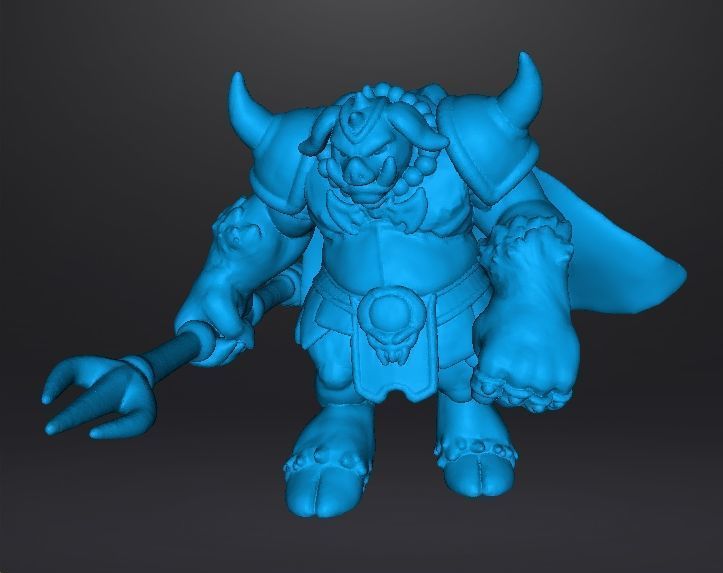 GANON MONSTER MINIATURE MODEL FOR FANTASY GAMES RPG AND DND 3D print model_9