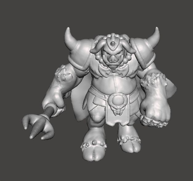 GANON MONSTER MINIATURE MODEL FOR FANTASY GAMES RPG AND DND 3D print model_3