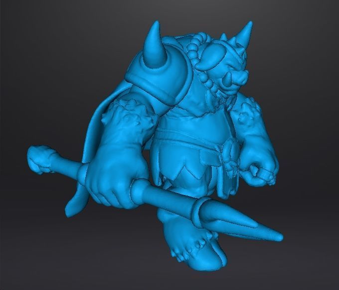 GANON MONSTER MINIATURE MODEL FOR FANTASY GAMES RPG AND DND 3D print model_12