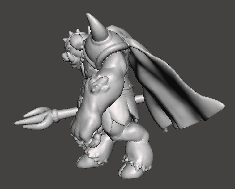 GANON MONSTER MINIATURE MODEL FOR FANTASY GAMES RPG AND DND 3D print model_6