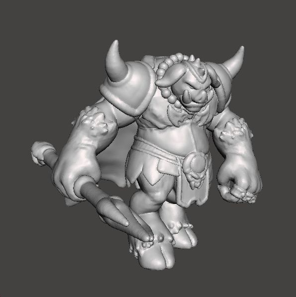 GANON MONSTER MINIATURE MODEL FOR FANTASY GAMES RPG AND DND 3D print model_4