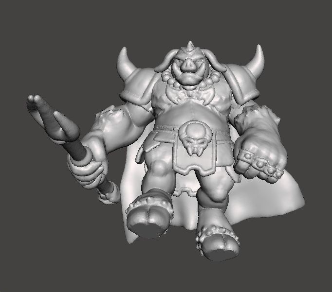 GANON MONSTER MINIATURE MODEL FOR FANTASY GAMES RPG AND DND 3D print model_8