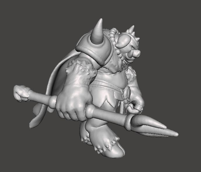 GANON MONSTER MINIATURE MODEL FOR FANTASY GAMES RPG AND DND 3D print model_5