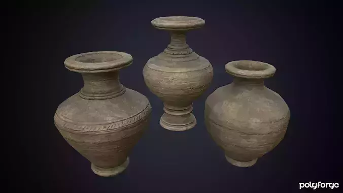 Ancient Pottery - Urn - Ceremonial - Decorative - Storage Pots