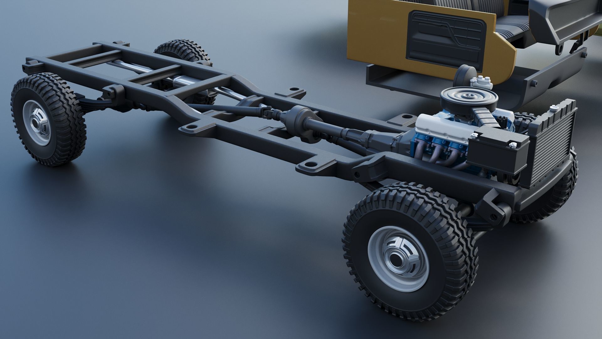 F-250 Super Cab 1974 3D print model_29