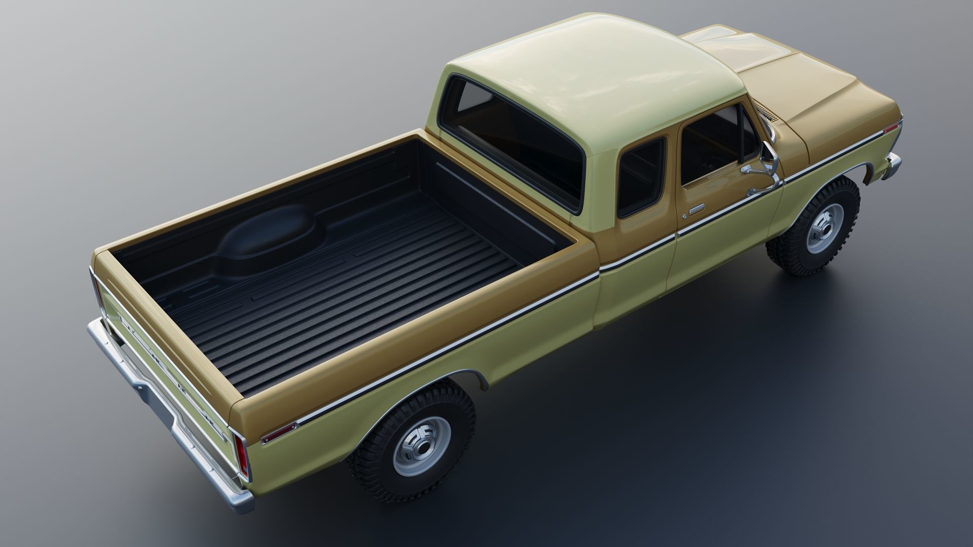 F-250 Super Cab 1974 3D print model_7