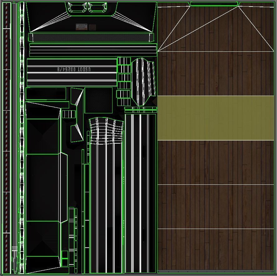 International Fleetstar flatbed truck Low-poly 3D model_43