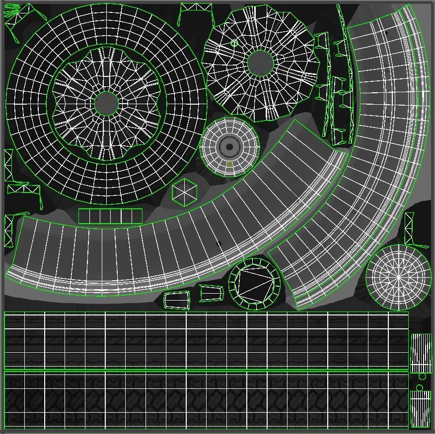 International Fleetstar flatbed truck Low-poly 3D model_47