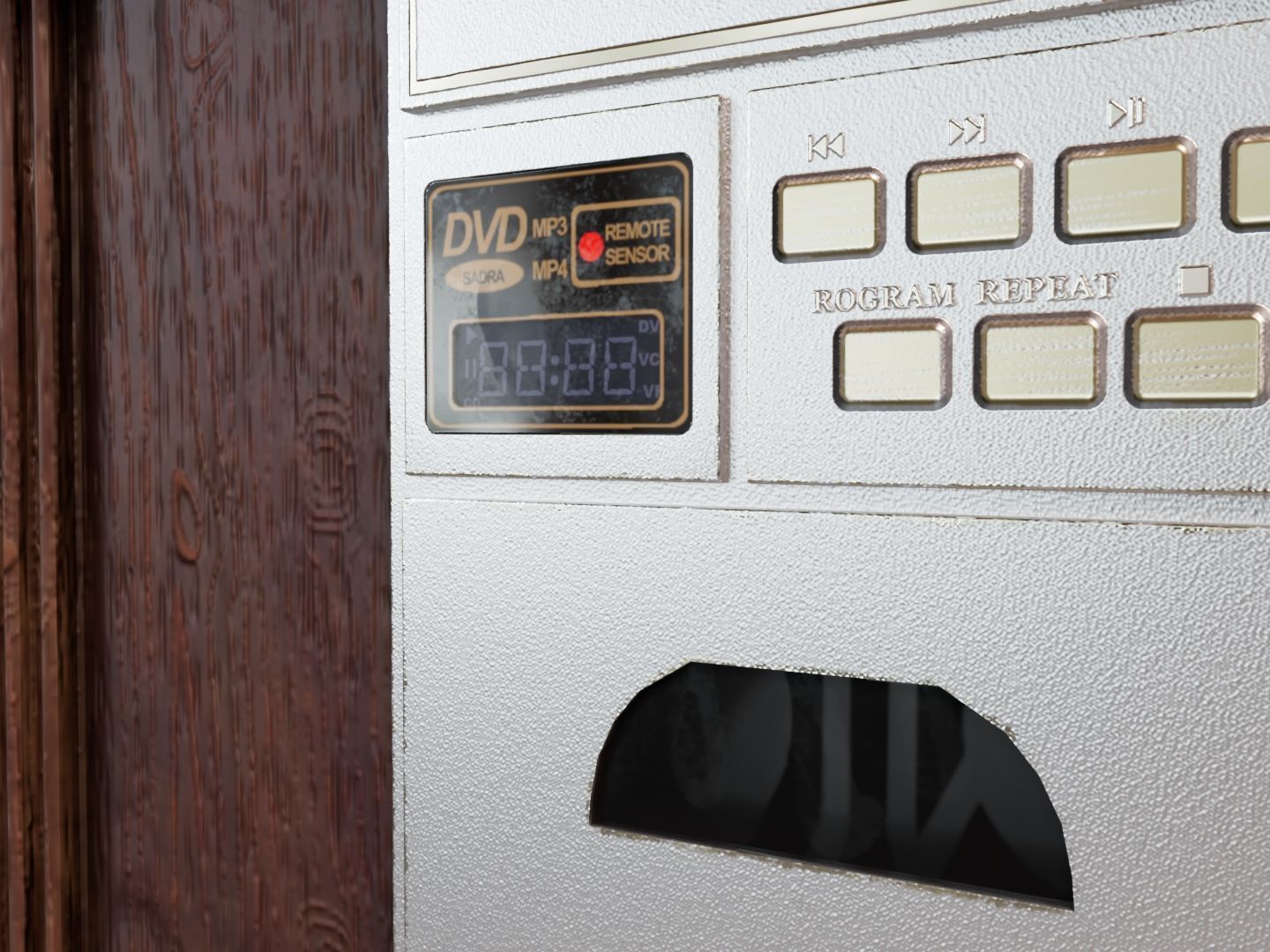 Tabletop Gramophone Low-poly 3D model_11