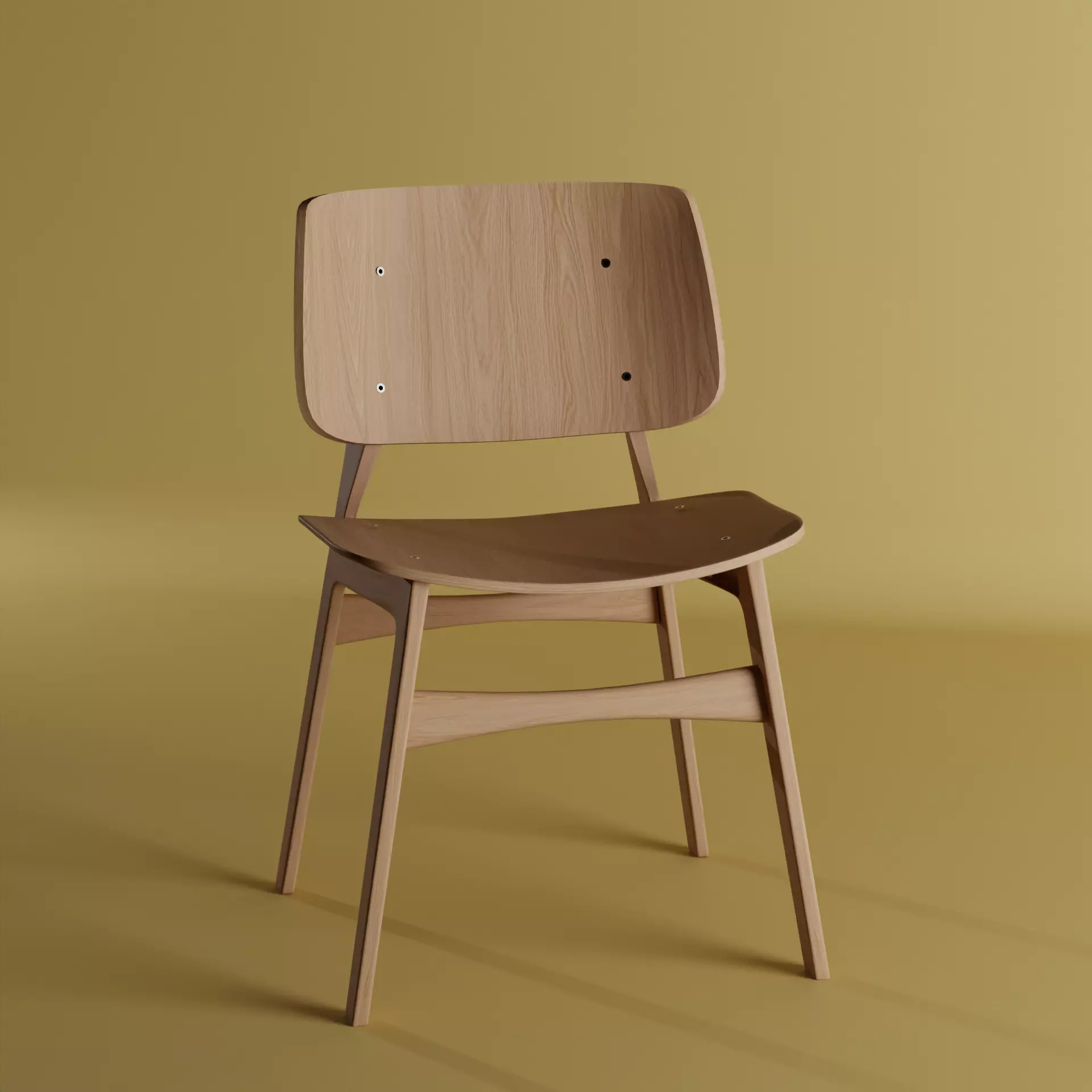 High Quality 3D Realistic Chair Model Modern Design 3D model_0
