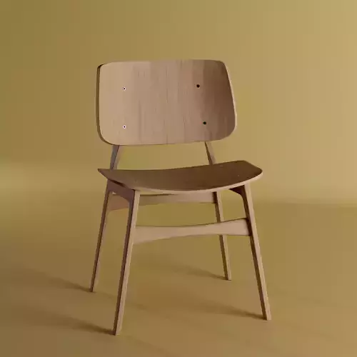 High Quality 3D Realistic Chair Model Modern Design