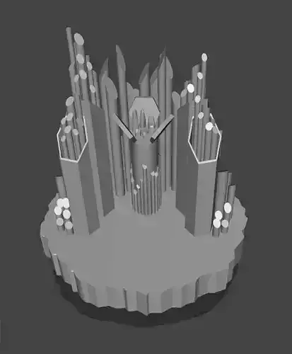 DC SUPERMAN MOVIE 78 CRYSTALS FORTRESS OF SOLITUDE 3D print model