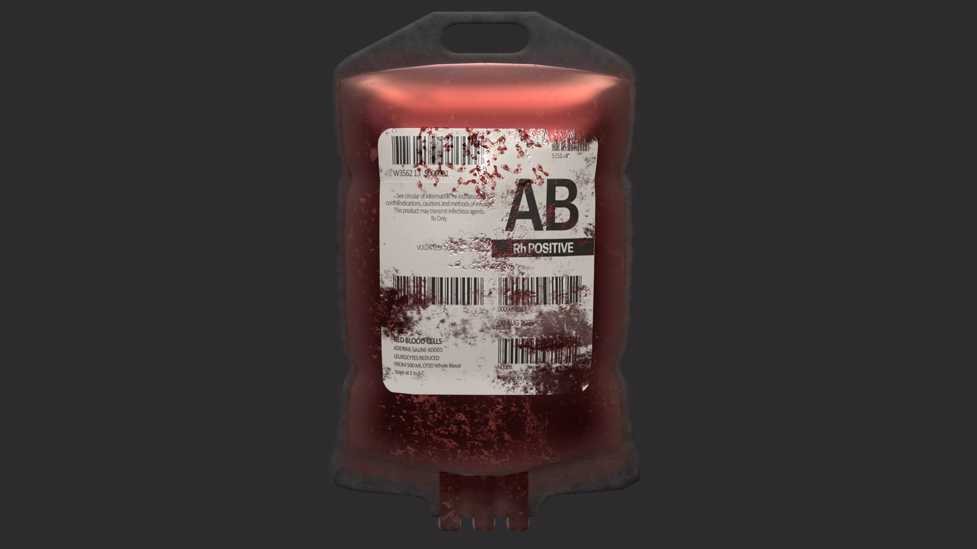 BloodBag Low Poly Low-poly 3D model_0