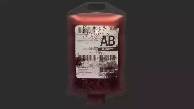 BloodBag Low Poly Low-poly 3D model
