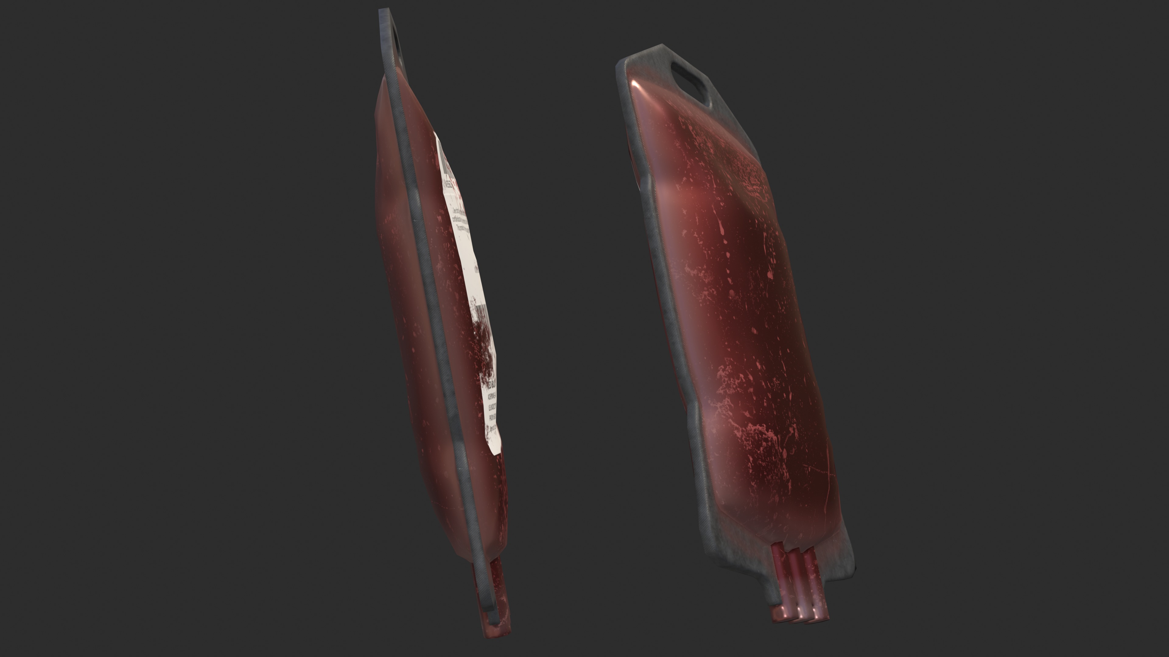 BloodBag Low Poly Low-poly 3D model_9
