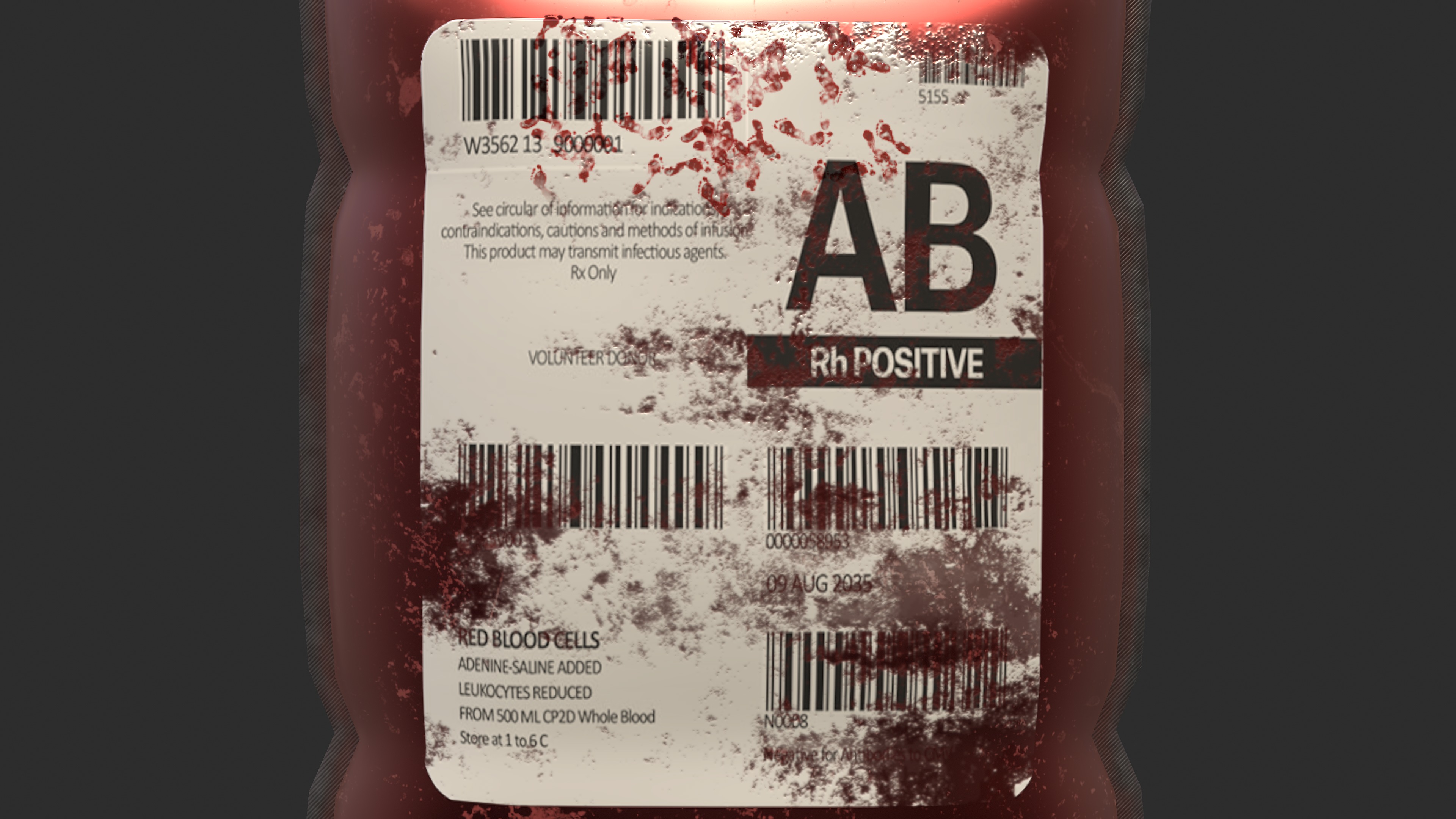 BloodBag Low Poly Low-poly 3D model_14