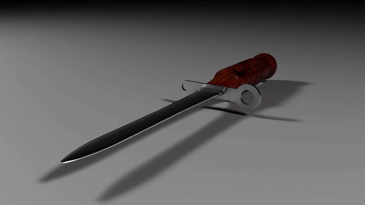 Double-Bladed Axe and Knife 3D Models Fantasy Games Medieval 3D model_2