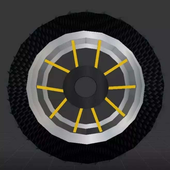 Car Tyre Free low-poly 3D model