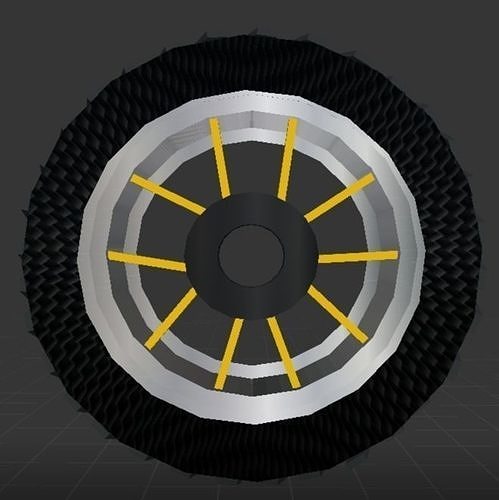 Car Tyre Free low-poly 3D model