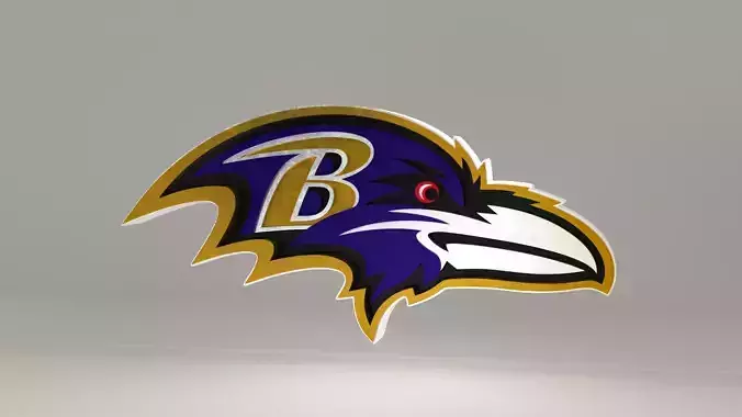 NFL Baltimore Ravens Logo 3D model