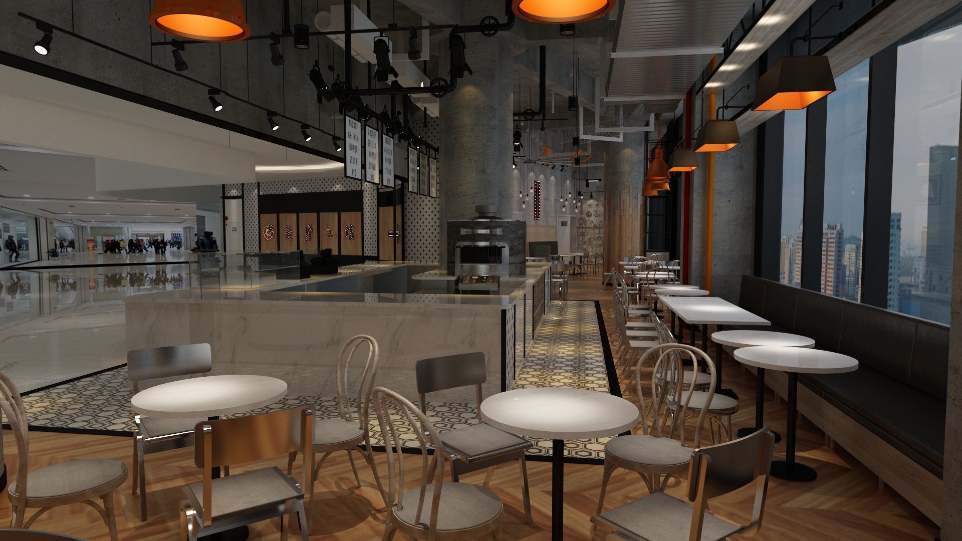 Restaurant 4 3D model_4