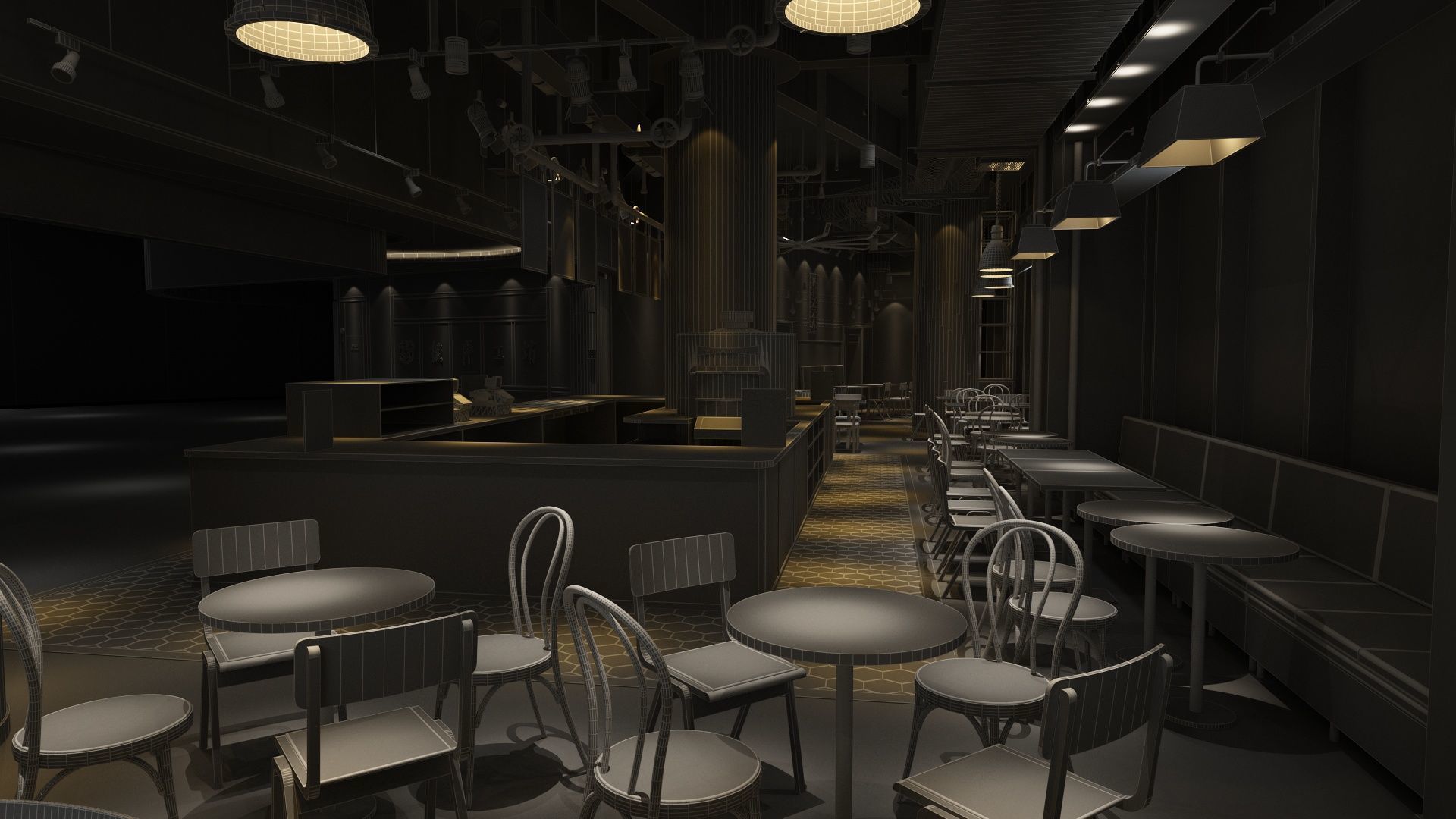 Restaurant 4 3D model_17