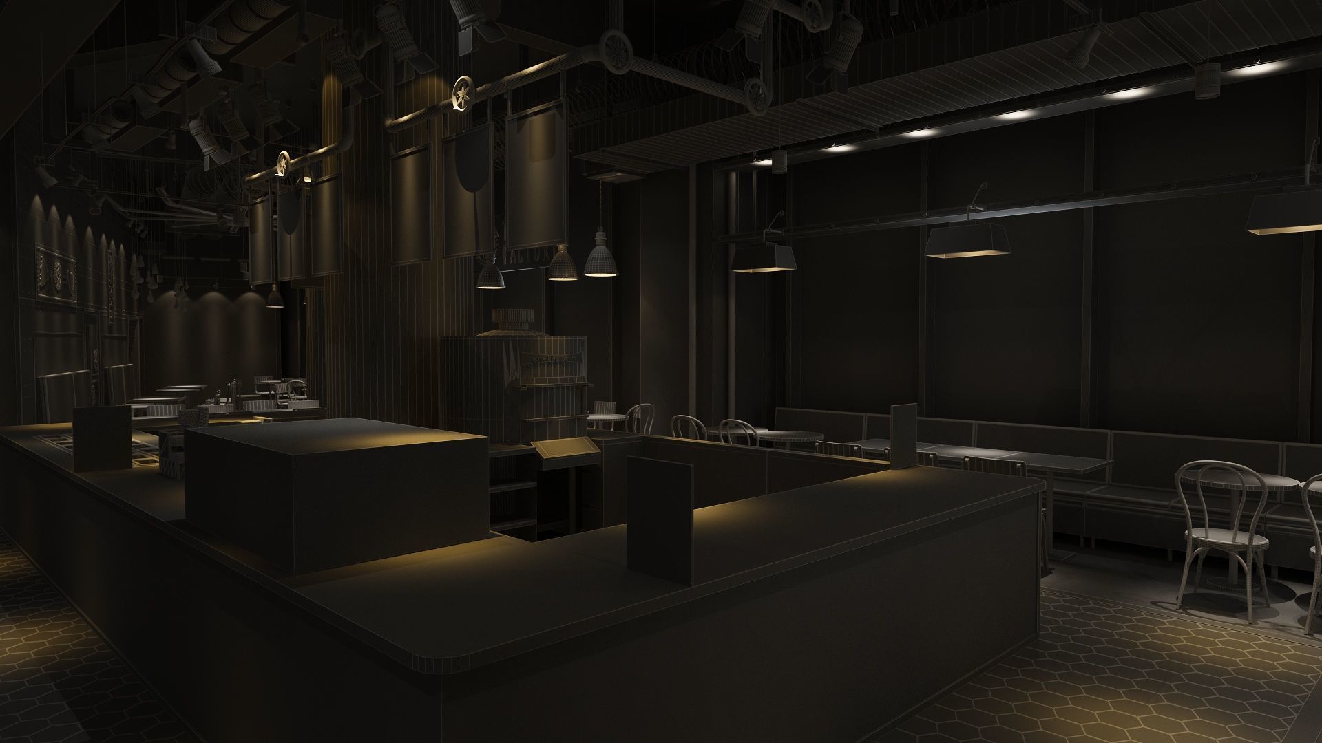 Restaurant 4 3D model_16