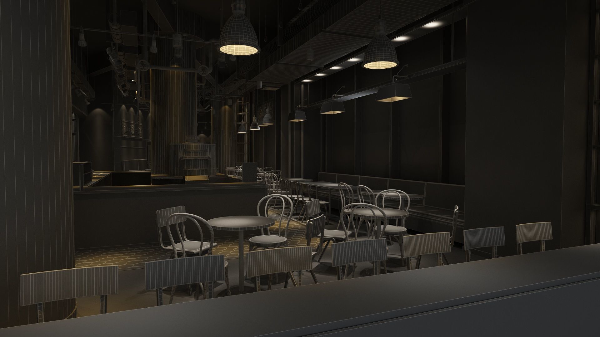 Restaurant 4 3D model_15