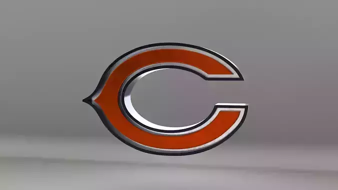 NFL Chicago Bears Logo 3D model
