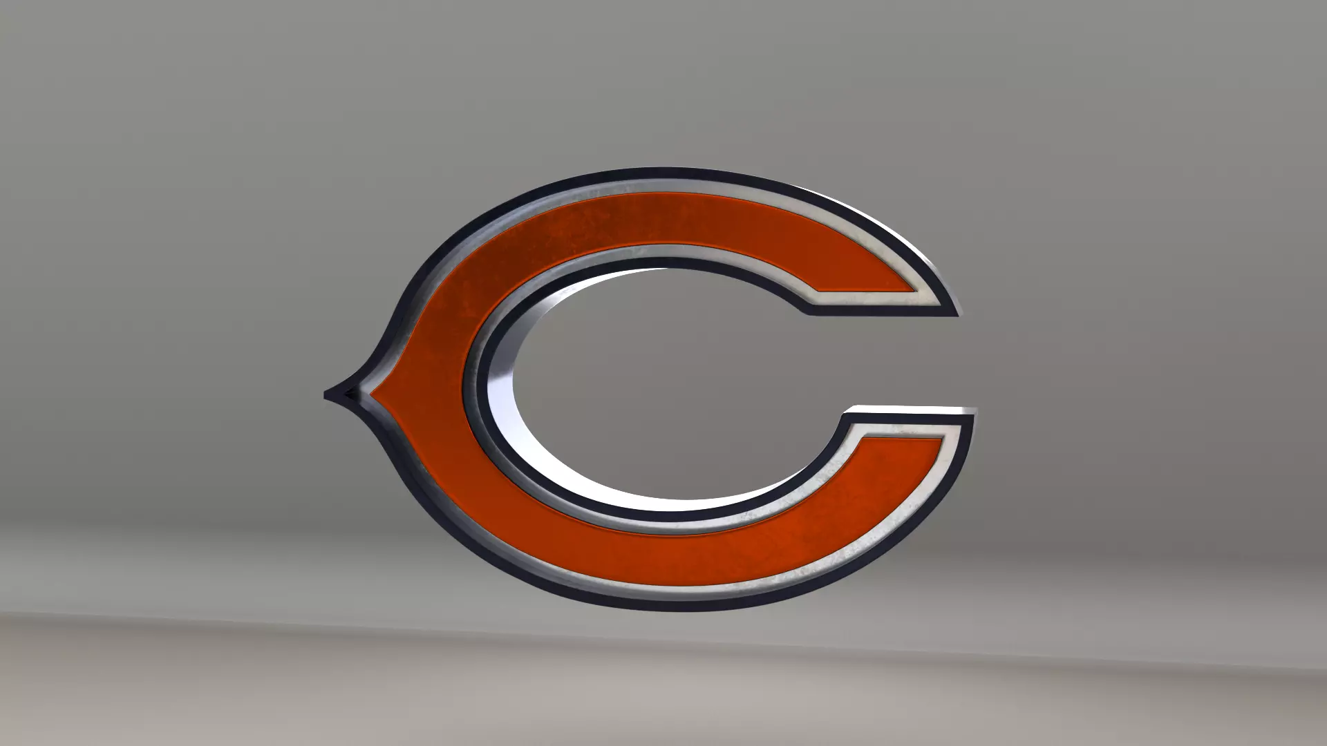 NFL Chicago Bears Logo 3D model_0