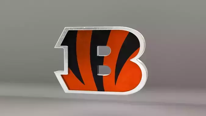 NFL Cincinnati Bengals Logo 3D model