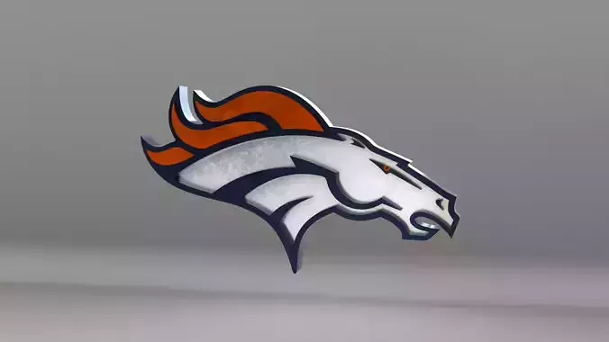 NFL Denver Broncos Logo 3D model