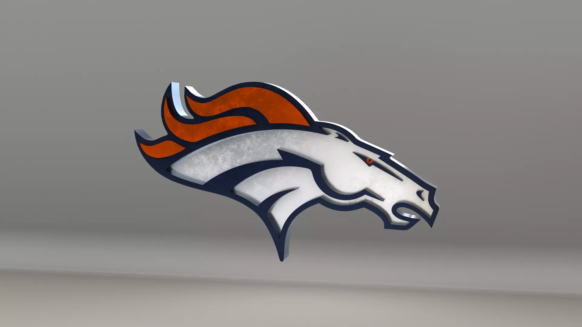 NFL Denver Broncos Logo 3D model_0