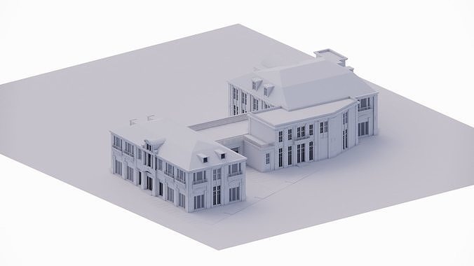Building office-Modern office 3D model 7