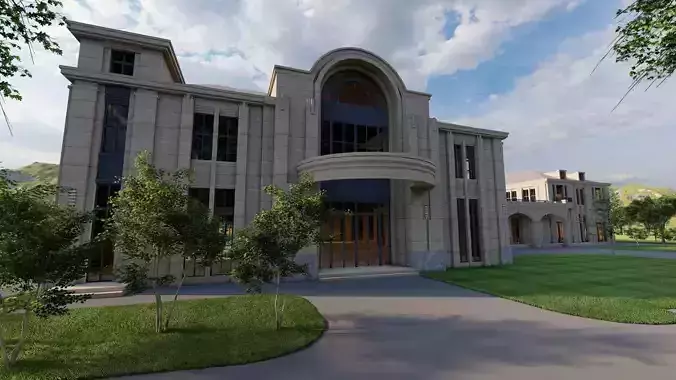 Building office-Modern office 3D model