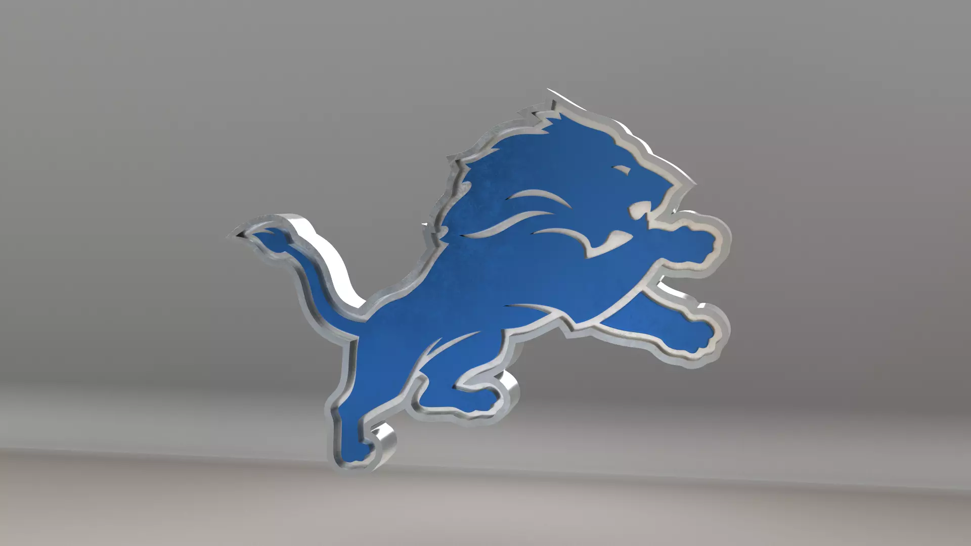 NFL Detroit Lions Logo 3D model_0