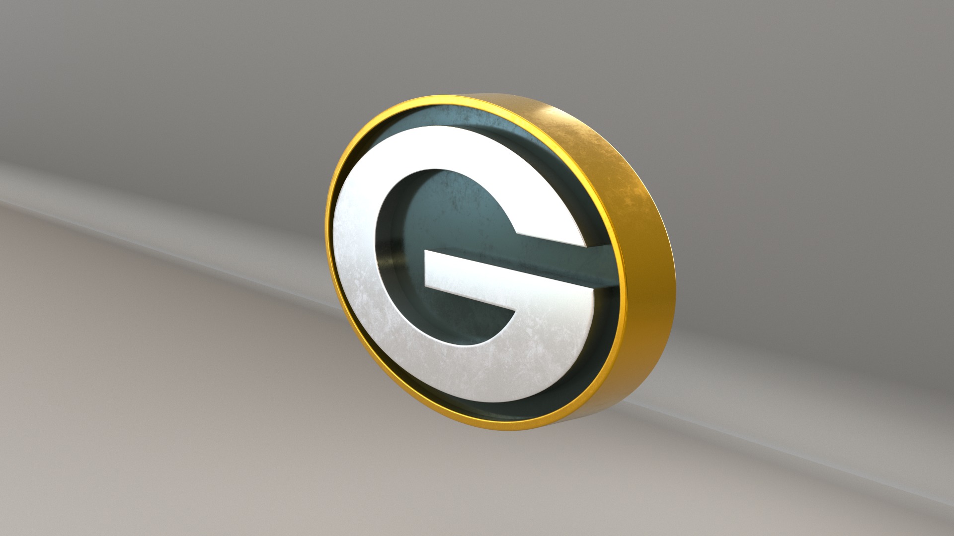 NFL GreenBay Packers Logo 3D model_5